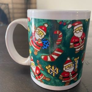 Vintage Christmas Holiday Santa Claus Printed 10 oz Ceramic Coffee Mug Tea Cup